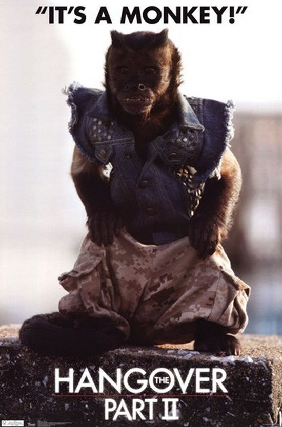 Hangover 2 Monkey Poster Print - 24x36 Rolled Poster