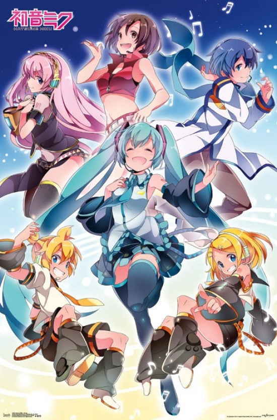 Hatsune Miku Group Poster Print - 22x34 Rolled Poster