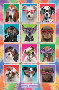 Puppies in Sunglasses Rolled Poster Print - 22x34