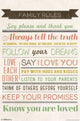 Family Rules Poster Print - Inspirational Home Décor