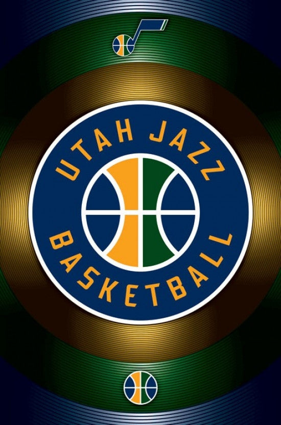 Utah Jazz Logo 16 Poster Print - 22x34 Rolled Poster