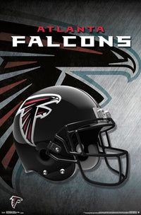 Atlanta Falcons Helmet 16 Rolled Poster Print
