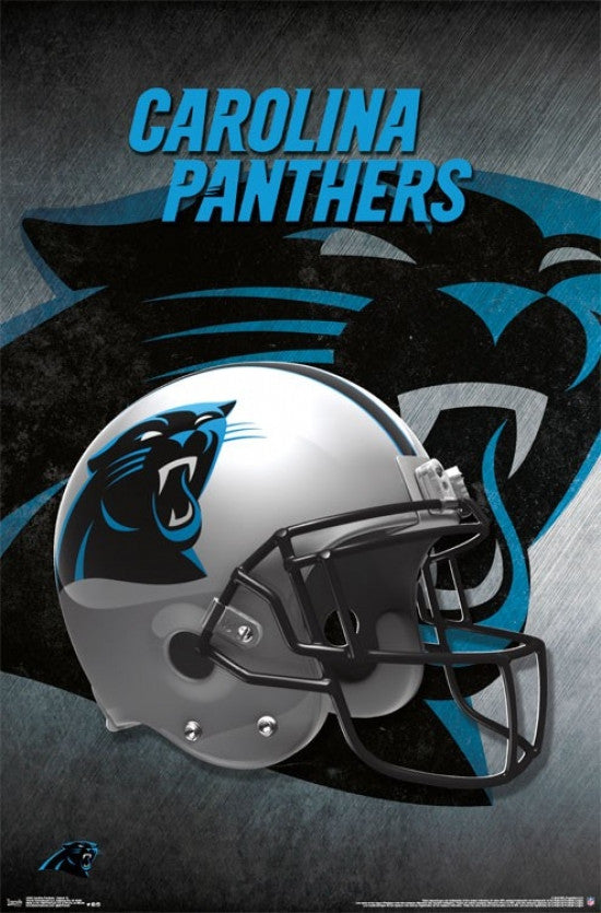 Carolina Panthers Helmet Poster Print - 22x34