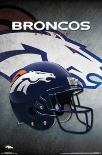 Denver Broncos - Helmet 16 Poster Print - Perfect for Fans