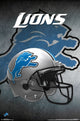 Detroit Lions Helmet Poster Print - 22x34 Rolled Art