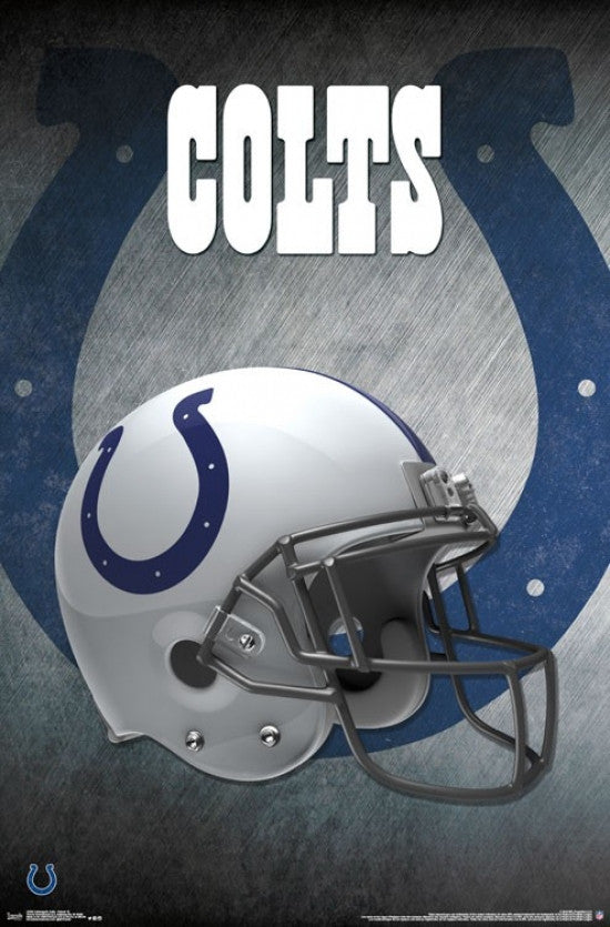 Indianapolis Colts Helmet 16 Poster Print - 22x34