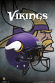 Minnesota Vikings Helmet Poster Print - 22x34