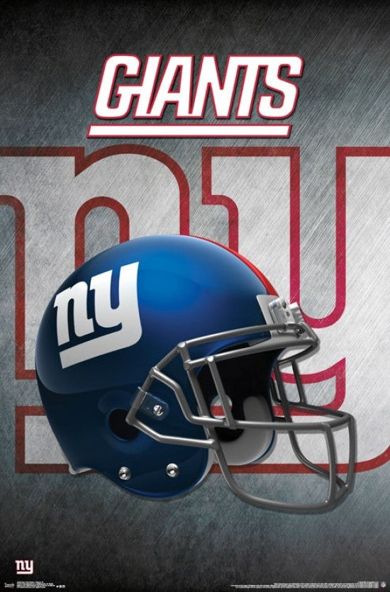 New York Giants Helmet 16 Poster Print - 22x34