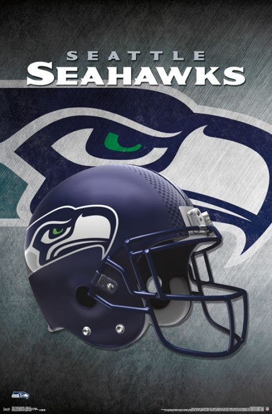 Seattle Seahawks Helmet Poster Print - 22x34