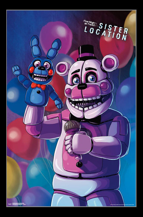 Five Nights At Freddy's Sister Location Funtime Freddy Poster Print