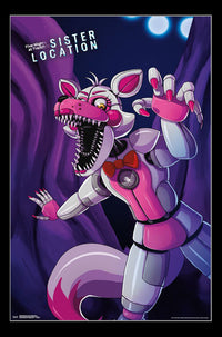 Five Nights At Freddy's Sister Location Funtime Foxy Poster Print