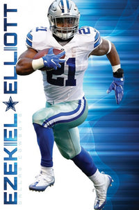 Ezekiel Elliott Dallas Cowboys Poster Print - 22x34