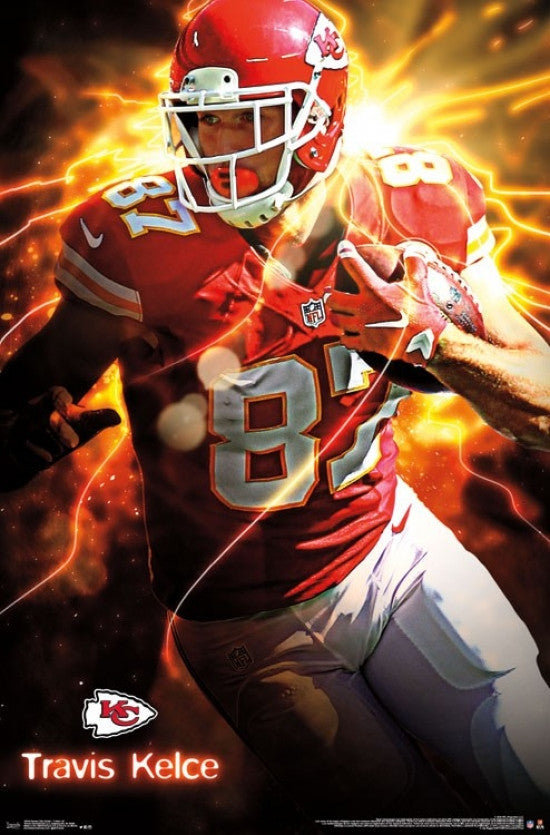 Kansas City Chiefs Travis Kelce Poster Print - 22x34