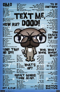 Text Me Dood! Rolled Poster Print - 24x36