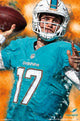 Miami Dolphins Ryan Tannehill Poster Print - 22x34