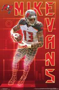 Tampa Bay Buccaneers Mike Evans Poster Print 22x34