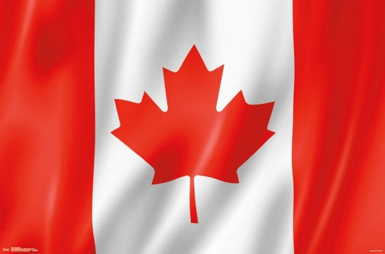 Canada Flag Rolled Poster Print - 34x22 | Posterazzi