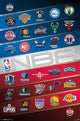 NBA Logos 16 Poster Print - 22x34 Rolled Poster