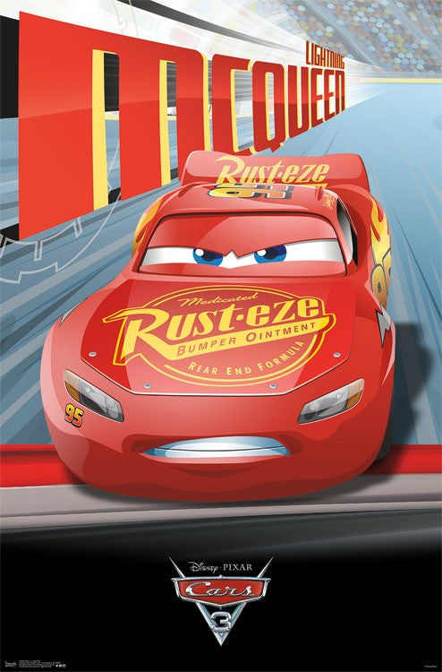 Cars 3 Lightning Poster Print - 22x34 Rolled Poster