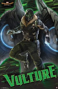 Spider-Man Homecoming Vulture Poster Print featuring the iconic character.