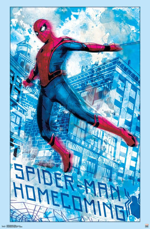 Spider-Man: Homecoming - Swing Rolled Poster Print