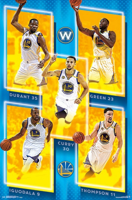 Golden State Warriors Team 16 Poster Print 22x34