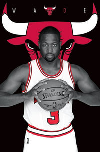 Dwayne Wade Chicago Bulls Poster Print - 22x34