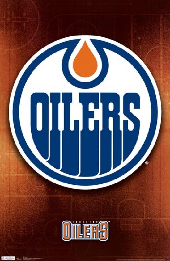 Oilers Logo Poster Print 24x36 - Premium quality sports decor
