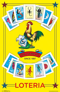 Loteria - Tarjetas Rolled Poster Print 22x34