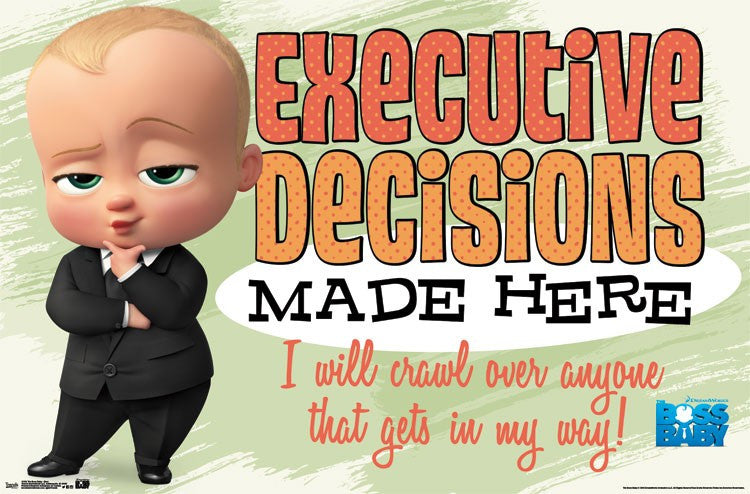 The Boss Baby Exec Poster Print - 34x22 Rolled Poster