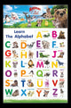 Animal Club ABC Poster Print - Vibrant Educational Artwork