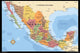 Mexico Map Poster Print - Rolled Art Print 34x22