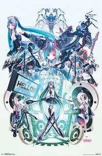 Hatsune Miku - Hello Rolled Poster Print (22x34)