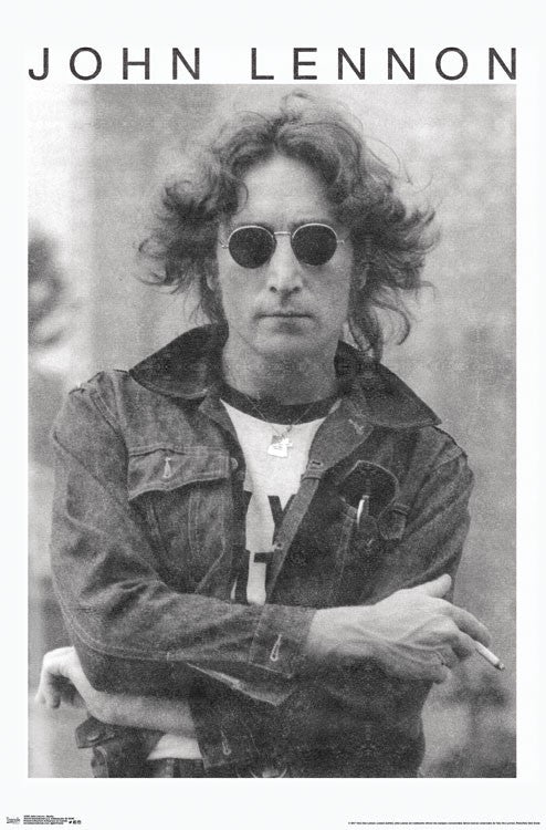 John Lennon Smoke Poster Print - 22x34 Rolled Art