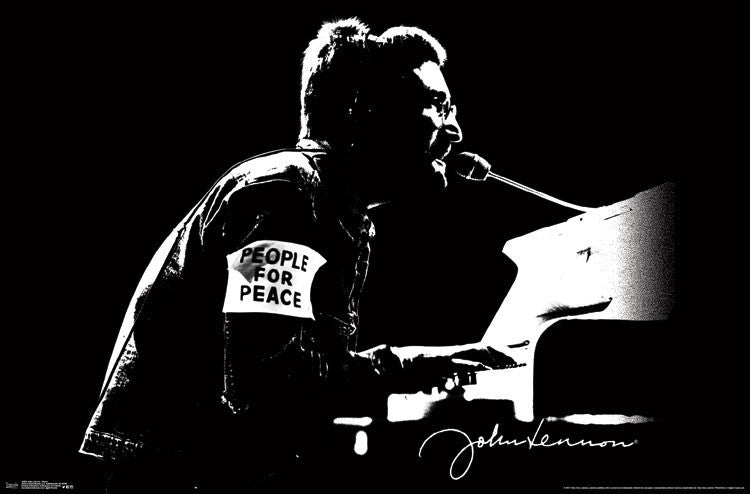 John Lennon Peace Poster Print - 34x22 Rolled Art