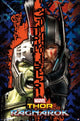 Thor Ragnarok Split Poster Print showcasing epic scenes from the movie.