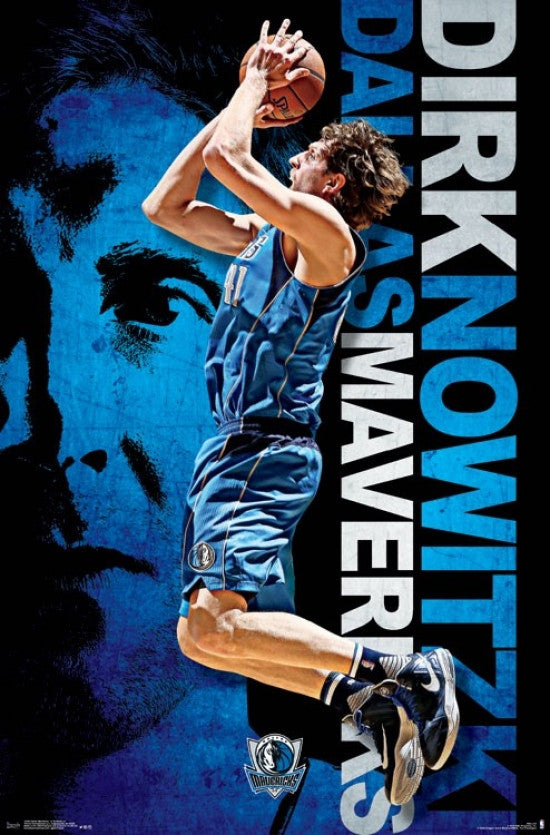 Dallas Mavericks Dirk Nowitzki Poster Print 22x34