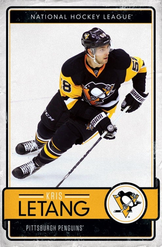 Kris Letang Pittsburgh Penguins Poster Print 22x34