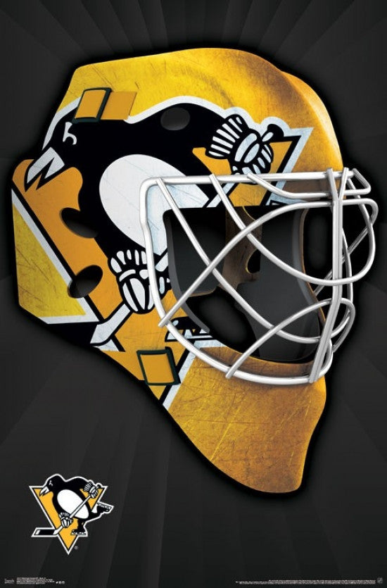 Pittsburgh Penguins Mask 16 Poster Print - Rolled 22x34