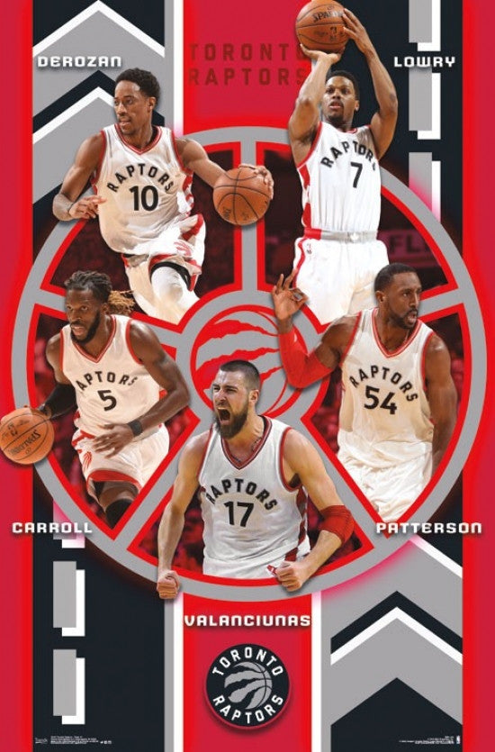 Toronto Raptors Team 16 Poster Print - 22x34