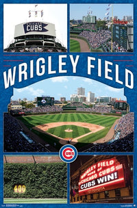 Chicago Cubs Wrigley Field Poster Print - 22 x 34 inches