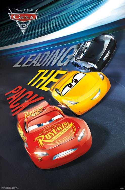 Cars 3 Group Poster Print - 22x34 Rolled Poster