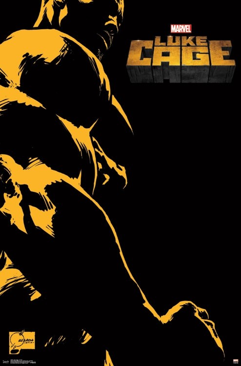 Luke Cage TV Art Poster Print showcasing vibrant colors and dynamic design.