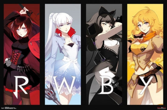 RWBY Girls Rolled Poster Print - 34x22