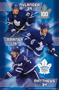 Toronto Maple Leafs Trio 16 Poster Print - 22x34