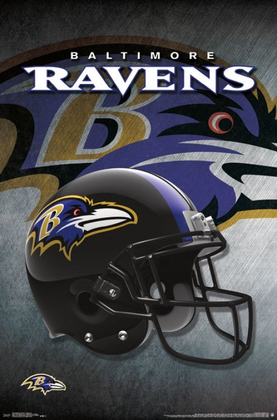 Baltimore Ravens Helmet Poster Print - 22x34 | Posterazzi