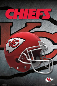 Kansas City Chiefs Helmet Poster Print - 22x34