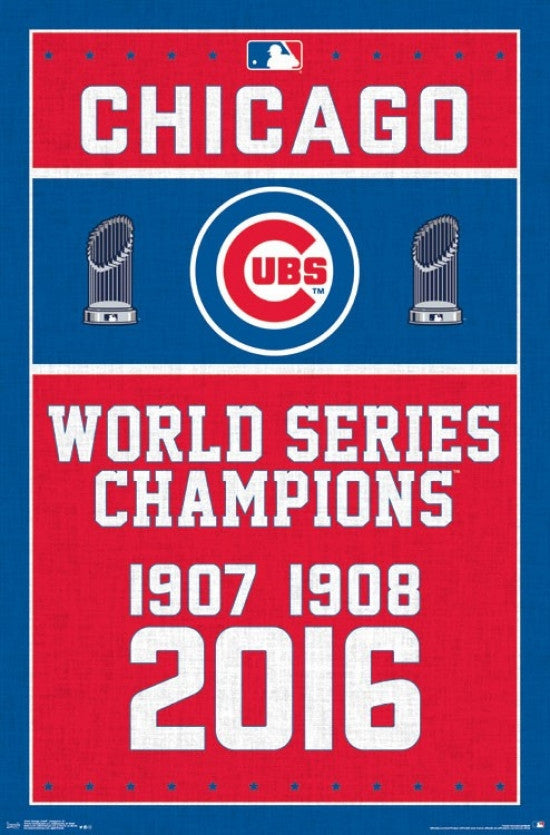 Chicago Cubs Champions 16 Poster Print - 22x34