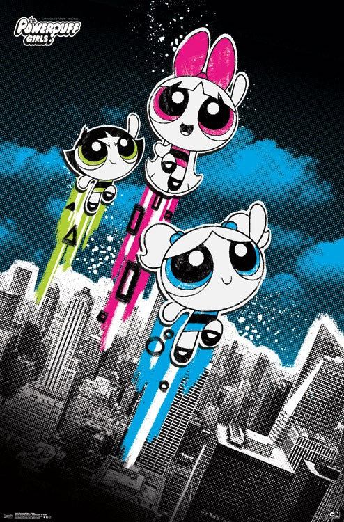 Powerpuff Girls Flight Rolled Poster Print - 22x34