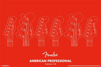 Fender American Professional Poster Print - 34x22